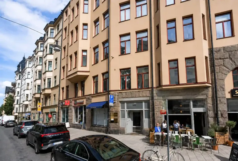 Street view of Beroendekliniken in stockholm, outpatient rehab Sweden